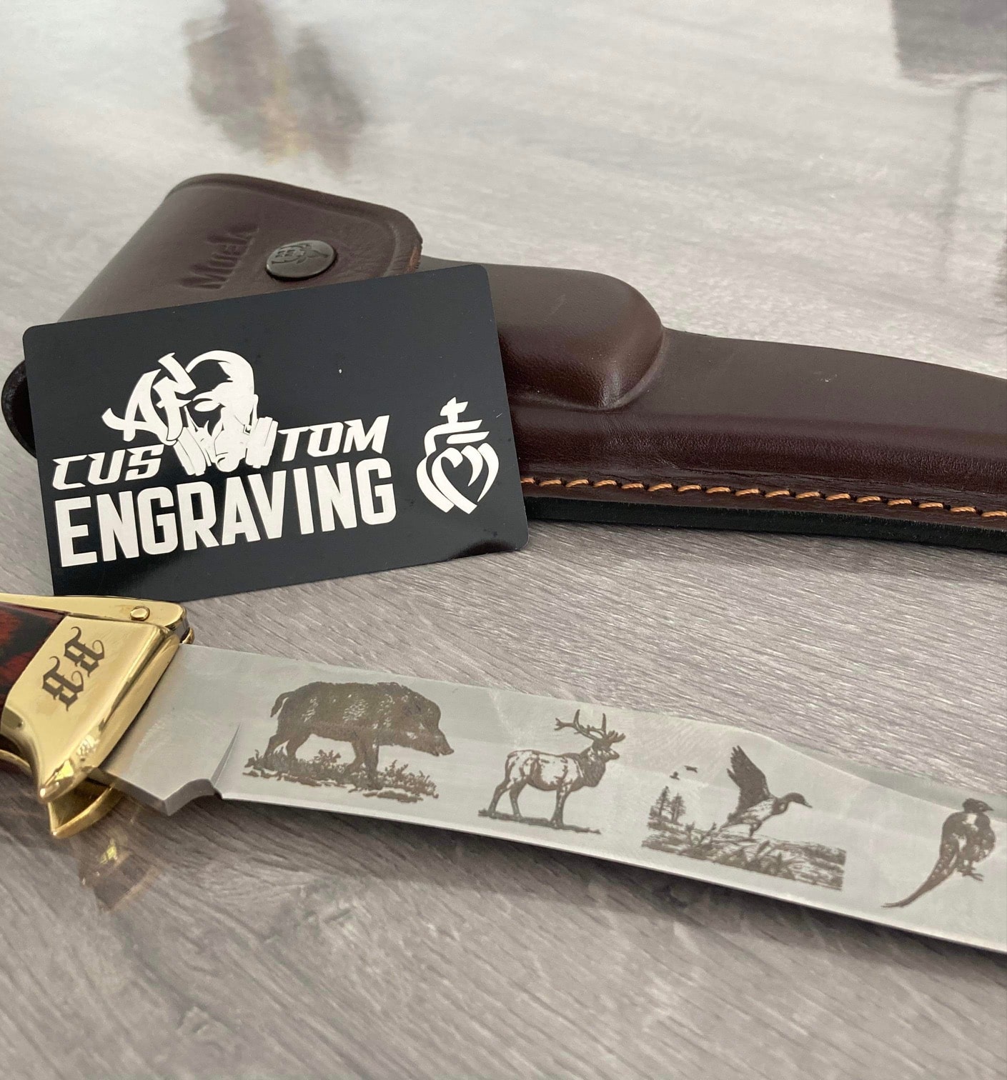 Couteau de chasse personnalisé
